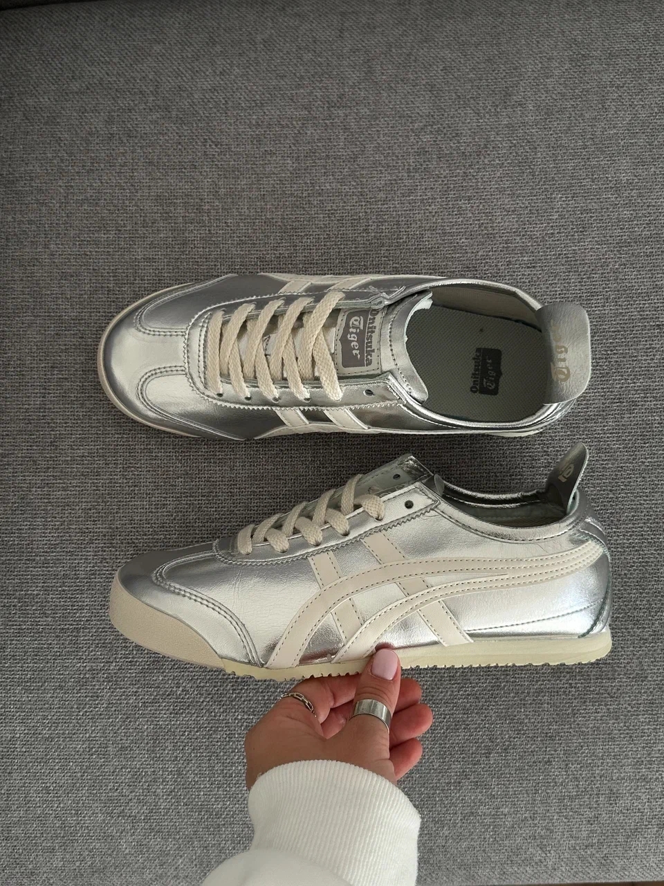 Onitsuka Tiger Mexico 66 Silver White