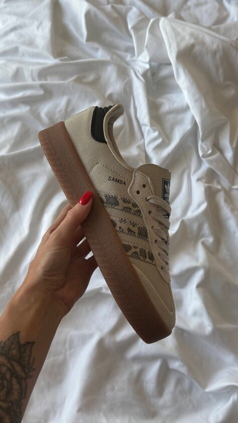 Adidas "Sambae Cream White Leopard" WMNS