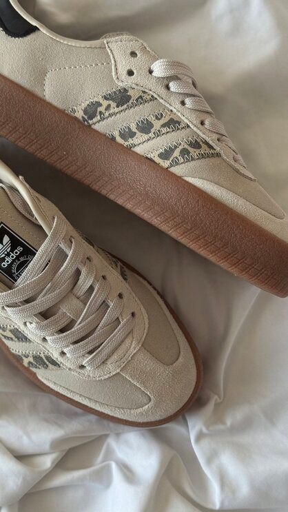 Adidas "Sambae Cream White Leopard" WMNS