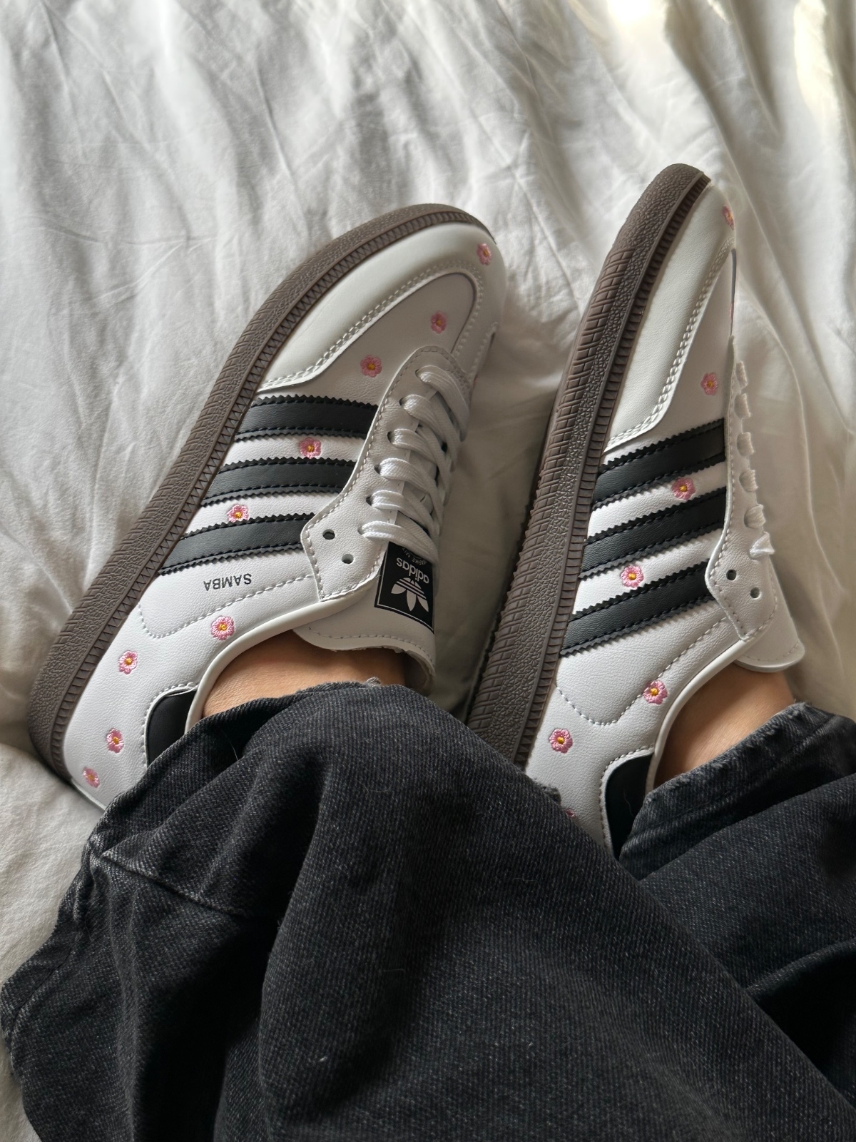 Adidas Samba OG Embroidered Floral White