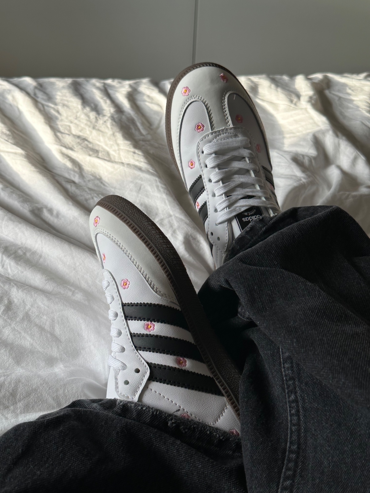 Adidas Samba OG Embroidered Floral White