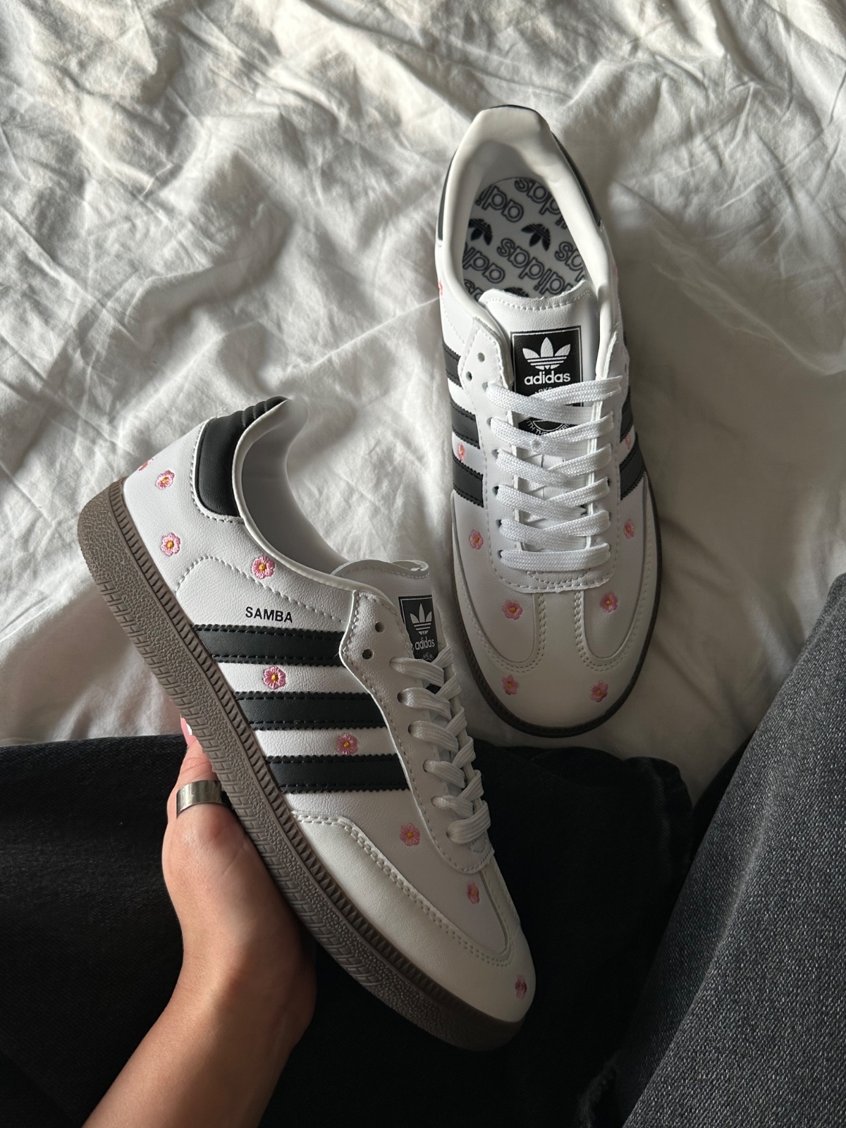 Adidas Samba OG Embroidered Floral White