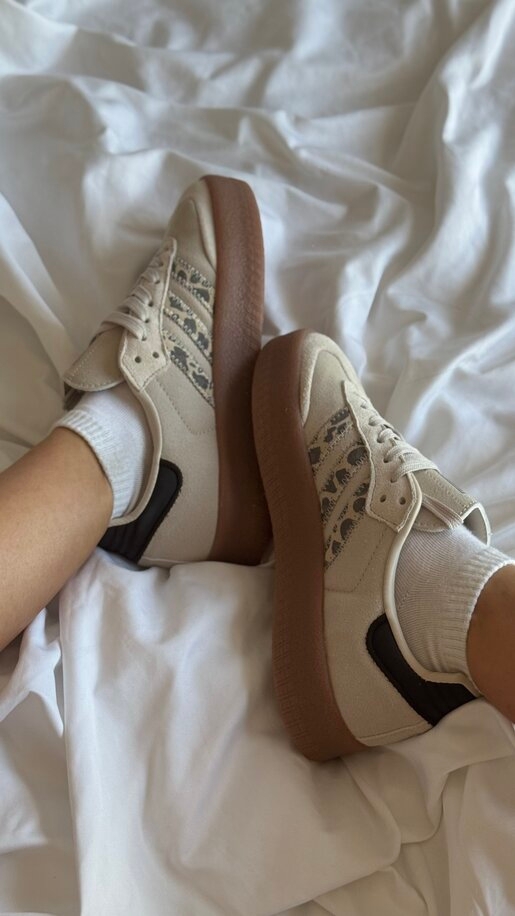 Adidas "Sambae Cream White Leopard" WMNS