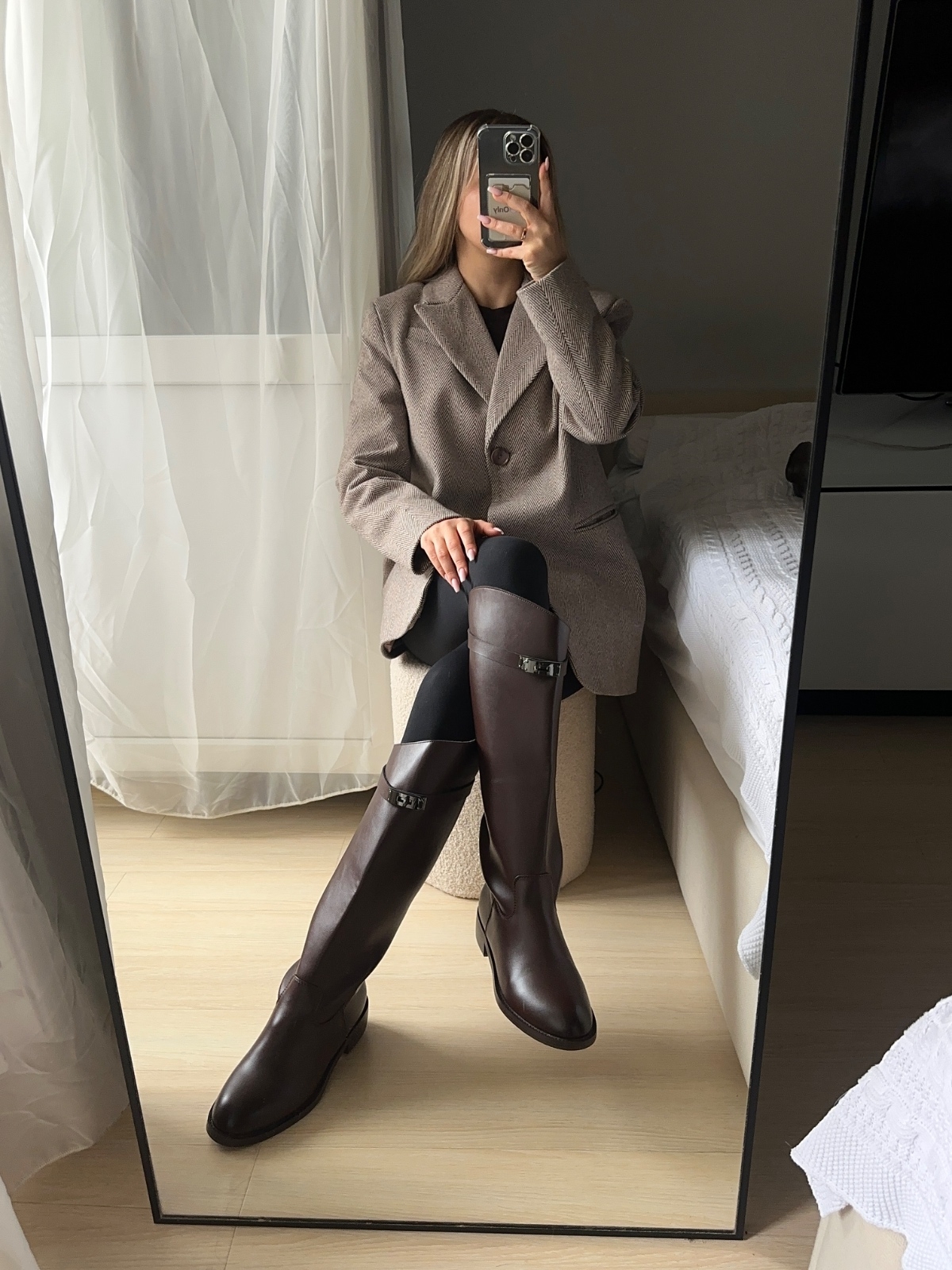 Сапоги коричневые