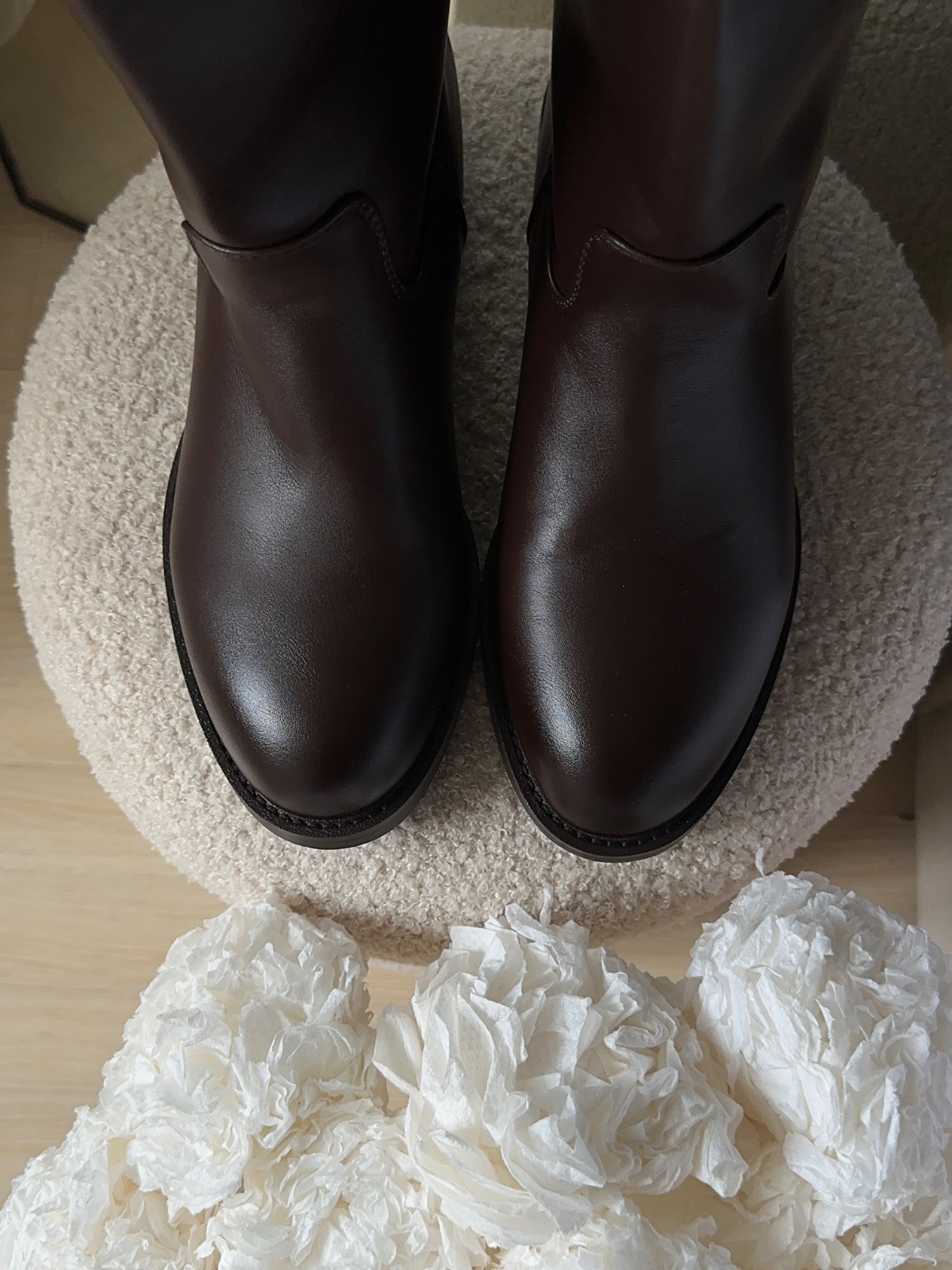 Сапоги коричневые