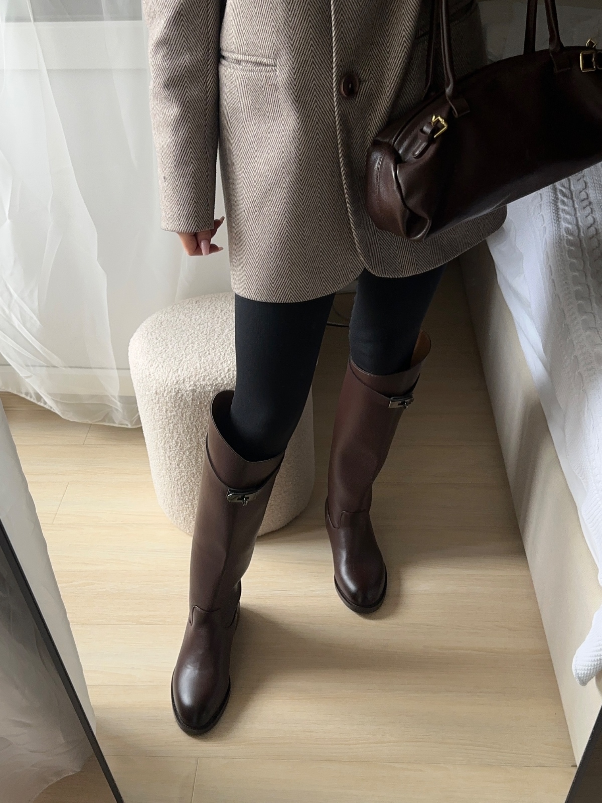 Сапоги коричневые