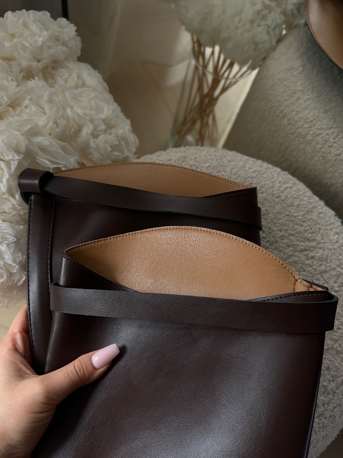 Сапоги коричневые