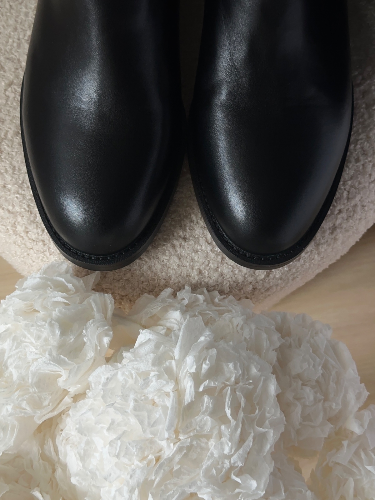 Сапоги черные